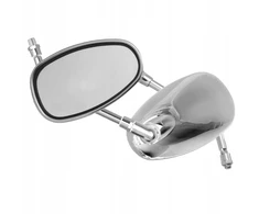 Choppers Dideli chromuoti motorolerio veidrodėliai Wsk Quad Chopper M10