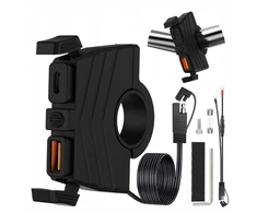 Choppers Kopier motociklinis usb qc3.0 lizdas + usb-c pd motociklui greitas įkroviklis