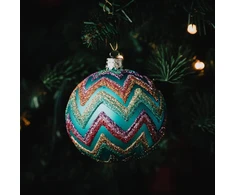 Christborn Zack 1/ktn kalėdų eglutės burbulas 8 cm matinis aqua
