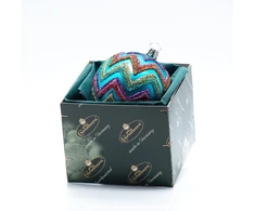 Christborn Zack 1/ktn kalėdų eglutės burbulas 8 cm matinis aqua