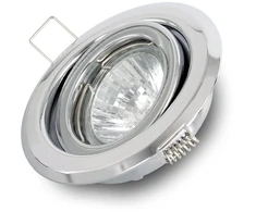 Lubinis šviestuvas Chromuota judri Led halogeninė lubinė šviestuvo rozetė Gu10/gu5.3