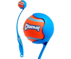 Chuckit! - Junior 18m kamuolių mėtyklė - kamuolių mėtyklė šunims - ergonomiška guminė rankena - minkšta, patvari plastikinė mėtyklė - suderinama su vidutinio dydžio kamuoliu - ilgis 45,5 cm