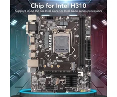 Ciciglow Lga 1155 kompiuterio pagrindinė plokštė, H310 darbalaukio kompiuterio pagrindinė plokštė, Ddr4 atmintis Pcie X16/x1 lizdai Nvme M.2 Sata 6gbs Usb3.0 2.0 Micro Atx pagrindinė plokštė