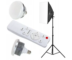 Cinegen 85w lempa su nuotoliniu valdymu, diapazonas 3600k-6200k Video Foto
