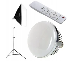 Cinegen Led lempa su nuotoliniu valdymu, softbox 50x70, 150w lemputė, stovas