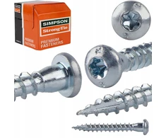 Cinkuoti medienos sraigtai Csa 5x35 mm, 250 vnt., Torx