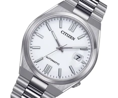 Citizen Automatic Tsuyosa Baltas Nj0150-81a plieno vyriškas laikrodis, elegantiškas
