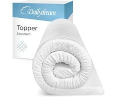 Čiužinys Dailydream viskoelastinis antčiužinis modelis M su atminties putų efektu, vienvietis dydis (90 x 190 x 5 cm), standartinis leidimas