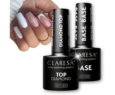Claresa rinkinys hibridinis pagrindas base top diamond nagams manikiūrui