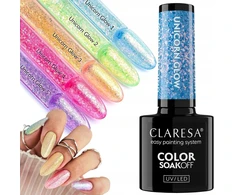Claresa Unicorn Glow 1-5 hibridinis nagų lakas rinkinys visa kolekcija 5 vnt.