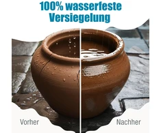 Clay Seal 250 ml - aukščiausios kokybės keraminis sandariklis moliui, betonui, terakotai - sandarinimas moliui - vandeniui atsparus ir be tirpiklių molio sandariklis - vandeniui atsparus sandariklis (250, g)