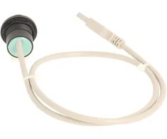 Club 23.001.557 Usb lizdas iš nerūdijančio plieno su priekine ir galine dalimis, 1 x Usb A tipo moteriškas lizdas – 1 x A tipo vyriškas Usb 2.0 kabelis, ilgis: 60 cm; metalinis