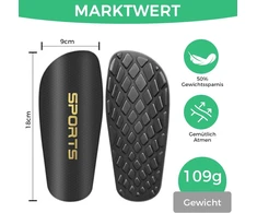 Cnmtcco Futbolo blauzdų apsaugos vaikams, tinkamos paaugliams, kurių ūgis 140–160 cm