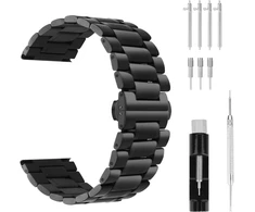 Cobee storos nerūdijančio plieno laikrodžių apyrankės, 20 mm 22 mm laikrodžių apyrankės, greito atsegimo metalinė apyrankė, apyrankė su drugelio sagtimi, pakaitinė metalinė laikrodžio apyrankė, sulankstomas užsegimas