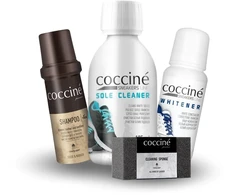 Coccine batų valymo rinkinys 4in1 baliklis šampūnas padų valiklis kempinė