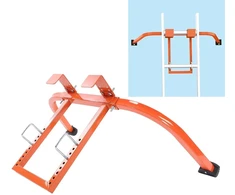 Cocoarm Ac78 Quickclick stabilizatorius kopėčioms, skirtas saugumui, aukščiausios kokybės stabilumas, reguliuojamas dizainas, guminė rankena, platesnis pritaikymas (oranžinis)