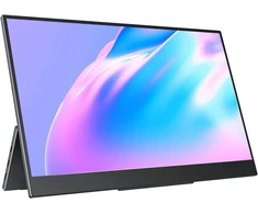 Cocopar nešiojamas kelioninis monitorius 15.6 colių 1080p fhd usb-c nešiojamas ekranas su dvigubu usb-c hdmi nešiojamu monitoriumi nešiojamam kompiuteriui pc mac surface XBOX ps5 su dangteliu, montuojamas vesa