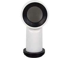 Cofan 90° alkūninė mova, Pp, 110 mm su gumine tarpine