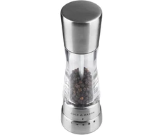 Cole &amp; Mason H59401g Gourmet Precision Derwent akrilinis ir nerūdijančio plieno pipirų malūnėlis, sidabrinis