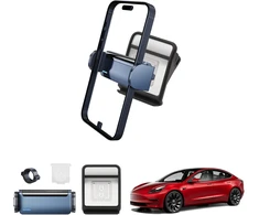 Coleya automobilinis telefono laikiklis, suderinamas su Tesla Model 3 2018-2023/modelis Y 2020-2023 (netinka 2024 m.), Tesla Model 3 priedai elektrinis telefono laikiklis, 360° pasukimas, visiems išmaniesiems telefonams 4 -