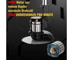 Conentool 600 W akumuliatorinis žoliapjovė su 2 x 2000 Ah akumuliatoriais, 24 V vejos kraštų pjovimo įrankis su 4 tipų pjovimo peiliukais, 8500 aps./min krūmapjovė su pagalbiniu slystuvu, teleskopinis kotinis krūmapjovė