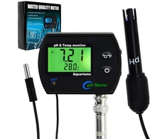 Continu 2 in 1 ph ir temperatūros matuoklis su keičiamu elektrodu ir apšvietimu