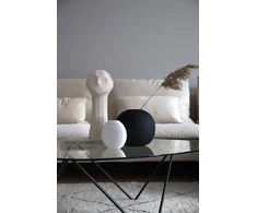 Cooee Design Hi-028-24-wh vaza Pastille, keramika, rankų darbo, skersmuo 15 cm, aukštis 14 cm, balta