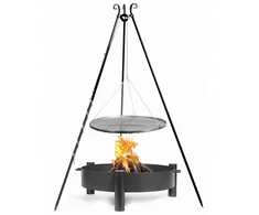 Cook King Cookking Grilis ant trikojo, skirtas sodui, juodas plienas, 80 cm + laužavietė Haiti, 80 cm