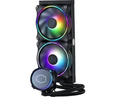 Cooler Master Masterliquid Ml240 Illusion Cpu skysto aušinimo sistema - Aio vandens aušinimo sistema, 3-ios kartos siurblys, juoda