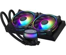 Cooler Master Masterliquid Ml240 Illusion Cpu skysto aušinimo sistema - Aio vandens aušinimo sistema, 3-ios kartos siurblys, juoda