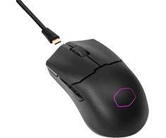 Kilimėlis Cooler Master Mm712 Rgb žaidimų pelė - itin lengva 59g, hibridinė belaidė, 19k Dpi Paw3370 optinis jutiklis, 70 milijonų paspaudimų optinis jungiklis, valdymas realiu laiku, Masterplus+ (38k Dpi, tik Pc) - juoda