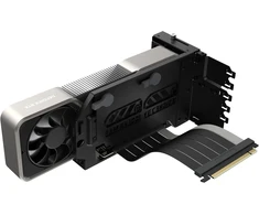 Cooler Master Vertical Gpu Holder Kit V3 - skirtas E-atx/atx/matx Pc korpusams ir Pci-e 4.0 įrenginiams, pritaikomas modulinis vaizdo plokštės laikiklis, storas Sgcc plieno laikiklis, įskaitant 165 mm riser kabelį - juodas