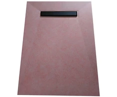 Cooltech itin plonas dušo padėklas 120x100 juodas, 60 mm
