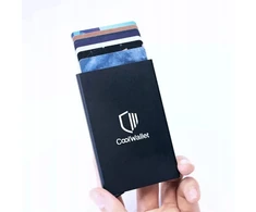 Coolwallet Cardholder dėklas su Rfid apsauga, juodas