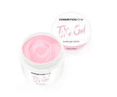Cosmetic 2K Statybinis gelis su tiksotropija rožinis Uv Led Candy Rose 15ml Cosmetics Zone