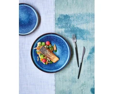 Cosy &amp; Trendy desertinių lėkščių rinkinys Jade Indigo, 4 vnt., skersmuo 22,5 x aukštis 2,5 cm