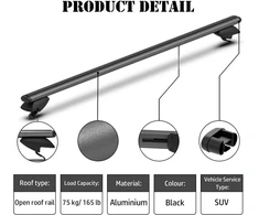 Cowvie 120cm reguliuojami aliumininiai stogo skersiniai, pora