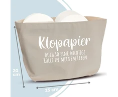 Cozyint juokingas tualetinio popieriaus laikiklis, pilkas, vietą taupantis tualetinio popieriaus laikiklis kaip dovana arba dovanos idėja Tualeto/wc kambario dekoravimui, tualetinio popieriaus laikiklio krepšelis (pilkas (smėlio spalvos viduje))