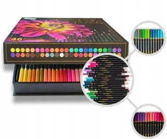 Craft Sensations profesionalūs minkšti pieštukiniai kreidelės, rinkinys piešimui, 46 spalvos