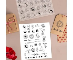 Craspire 4 stilių tarot gyvybės medis drugelis skaidrus guminis antspaudas retro permatomas silikoninis antspaudas skirtas žurnalų kortelių gamybai "pasidaryk pats" scrapbooking rankų darbo nuotraukų albumui sąsiuviniui