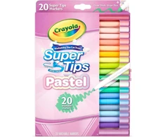 Crayola, Inc. Crayola Super Tips pasteliniai flomasteriai, 20 spalvų