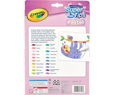Crayola, Inc. Crayola Super Tips pasteliniai flomasteriai, 20 spalvų