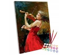 Creart Paveikslas tapyba pagal numerius ant rėmo Rėmas Smuikas 40x50 cm