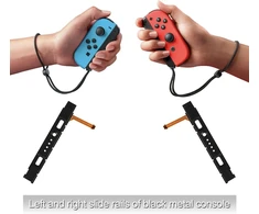 Create idea 1 poros pakaitinių konsolės bėgelių dešinysis kairysis slankiojantis bėgelis su lanksčiuoju kabeliu, suderinamas su Nin-ten-do Switch konsole Ns