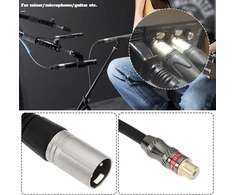 Create idea 3 kontaktų rca moteriškas į xlr vyriškas cinko lydinio korpuso trumpas kabelio adapteris audio jungčių movos maišytuvams įrašymo įrenginiams stiprintuvams