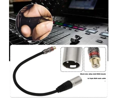 Create idea 3 kontaktų rca moteriškas į xlr vyriškas cinko lydinio korpuso trumpas kabelio adapteris audio jungčių movos maišytuvams įrašymo įrenginiams stiprintuvams
