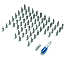 Crescent Cbk64eu 1/4" 64 dalių antgalių rinkinys su greito atlaisvinimo laikikliu