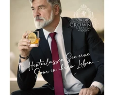 Crownly Crystal® Personalizuota viskio taurė - dovana dėdžiui gimtadienio proga - geriausias puodelis dėdžiui