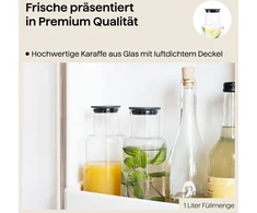 Crushgrind Billund Ąsotis su Dangteliu, 1 L, Borosilikatinis Stiklas, Mėlynas