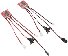Cryfokt 30a mikro šepečiu valdomas Esc, dvipusis šepečiu valdomas Esc, lengvas, 2 vnt. pakuotė, dvigubo variklio valdymas, apsauga nuo trukdžių su stabdžiu, skirtas Axial Scx24 1/24